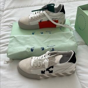 Off-White White and Black Sneakers